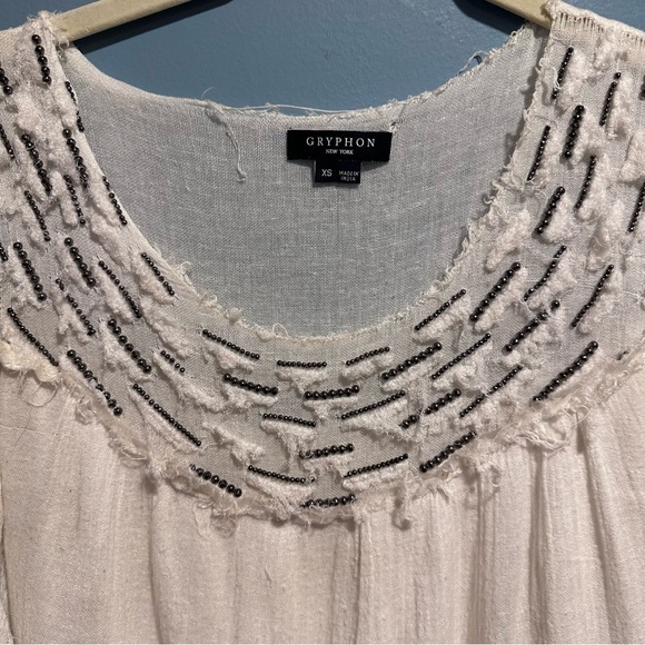 Gryphon New York Beaded Neckline Blouse - Picture 5 of 5